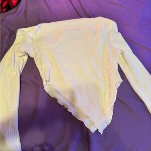 SHEIN off shoulder asymmetrical shirt